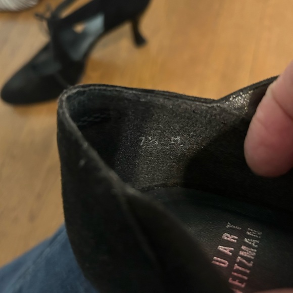 Vintage Stuart Weitzman black heels with tassel tie. Size 7.5m - Picture 7 of 7